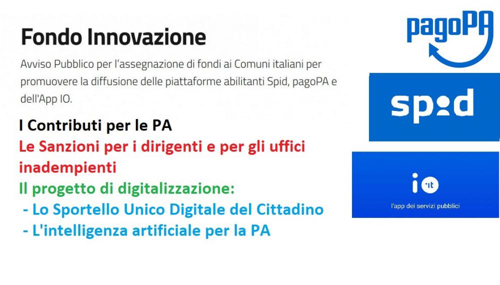 Le schede sulle misure di innovazione e digitalizzazione Le schede sulle misure di innovazione e digitalizzazione